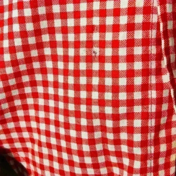 Hudson Bay Vintage Checker Pattern Wool Button Up Shirt Mens Sm - Picture 6 of 10